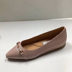 NEW 1936 women's valeria pointy chained flat in blush